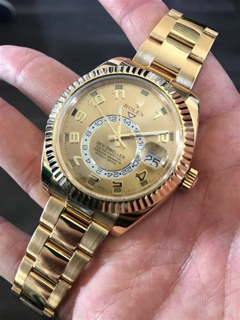 rolex yellow gold sky dwelle